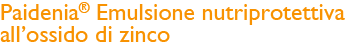 Paidenia emulsione nutriprottetiva all'ossido di zinco